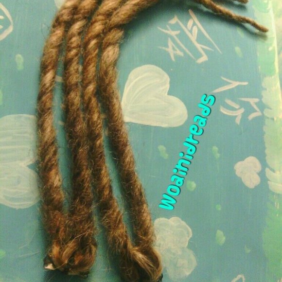 3 Clip in Twist Synthetic Dreads Dirty Ash Blonde - Picture 2 of 6